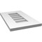 Ekena Millwork Vertical Surface Mount PVC Gable Vent: Non-Functional, w/ 3-1/2"W x 1"P Standard Frame, 12"W x 20"H GVPVE12X2001SN - alternate 4